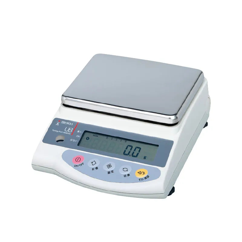 音叉式電子天びん イシダ UB-S2200|ひょう量2200g 目量0.1g・高安定性モデル・多用途対応の精密はかり 出荷時JCSS校正証明書付