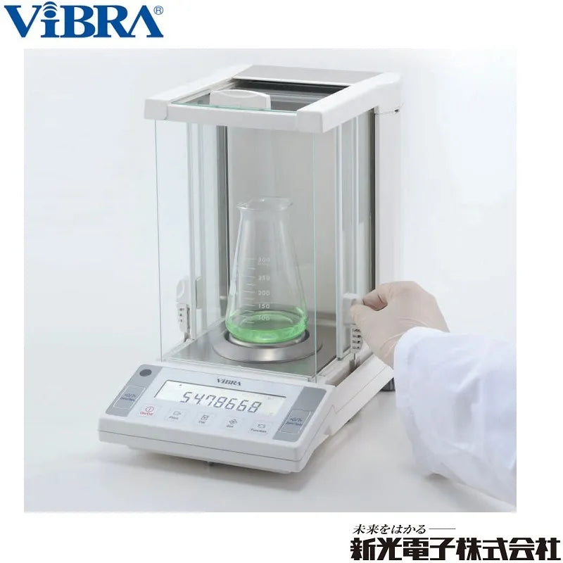 分析用電子天びん 新光電子 XFR-225W | ひょう量92g/220g 目量0.01mg/0.1mg 校正分銅内蔵型 出荷時JCSS校正証明書付