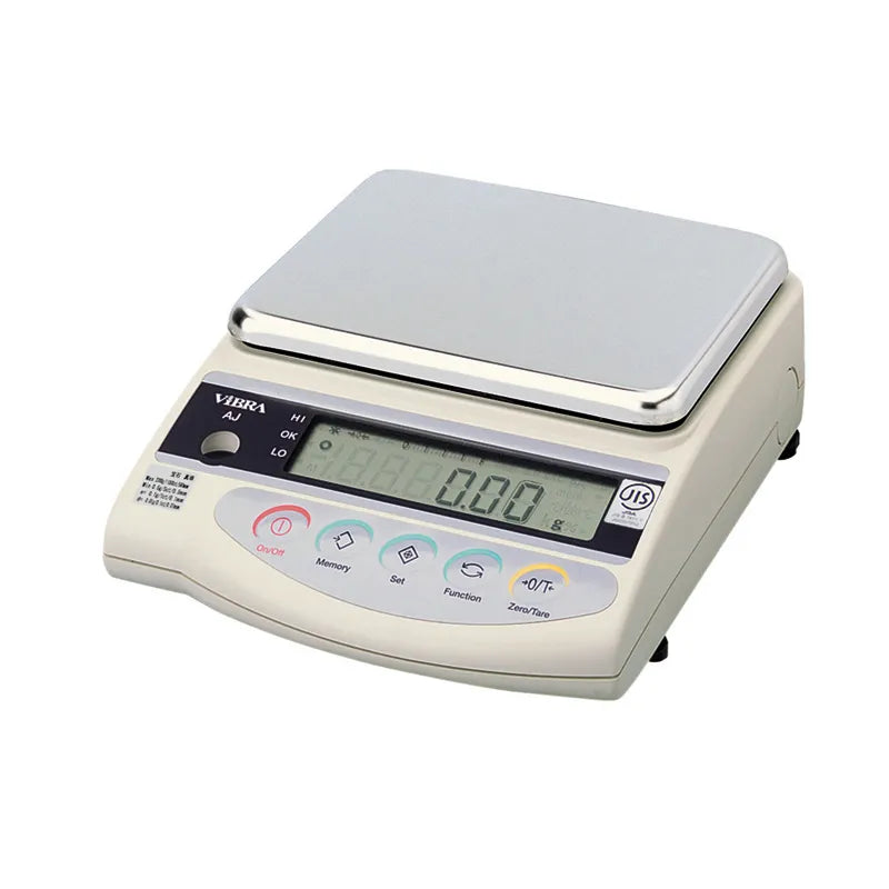 音叉式電子天びん 新光電子 AJⅡ-6200｜ひょう量6200g 目量0.01g・高分解能モデル・RS232C標準装備  出荷時JCSS校正証明書付