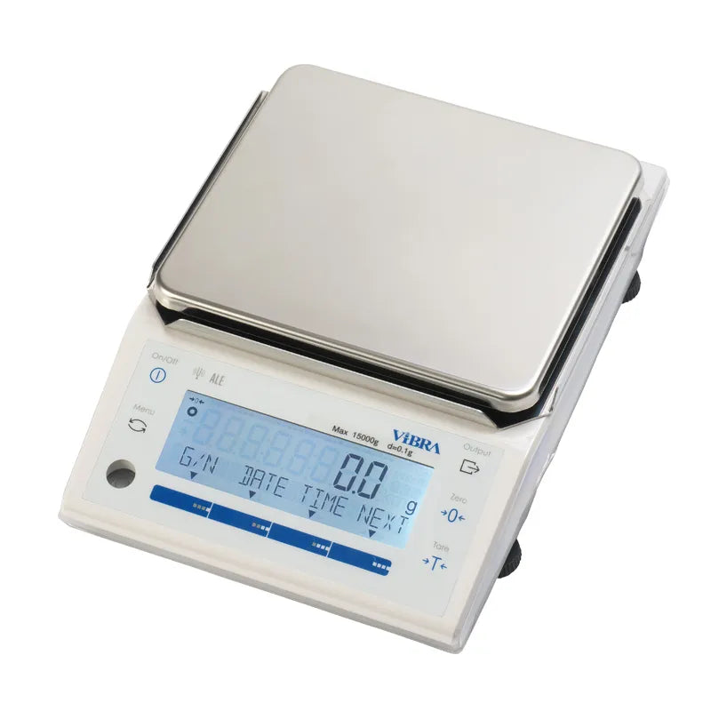 高精度電子天びん 新光電子 ALE15001H｜ひょう量15kg 目量1g 校正分銅内蔵型 取引証明対応